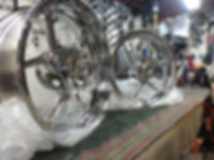 KAWASAKI ZX6R + ZX6RR 2005 / 2012 CHROME PLATED WHEELS