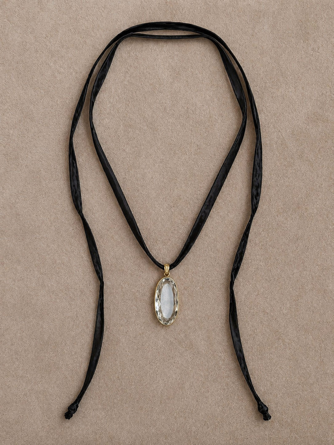 Silk and Diamond Necklace
