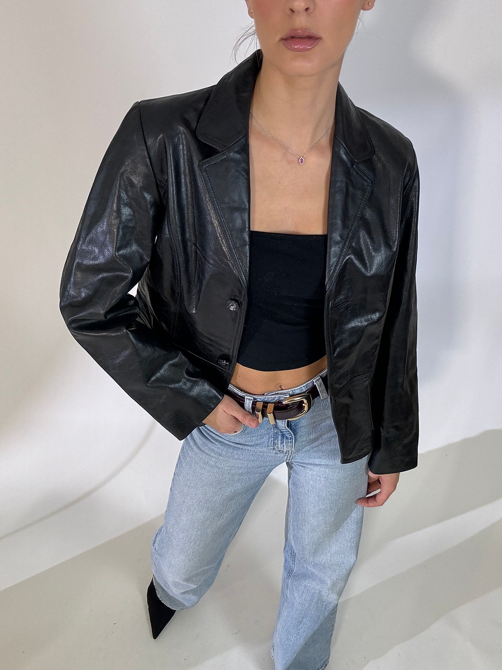 Thumbnail: Reworked Vintage Jacket | Oversize Leather