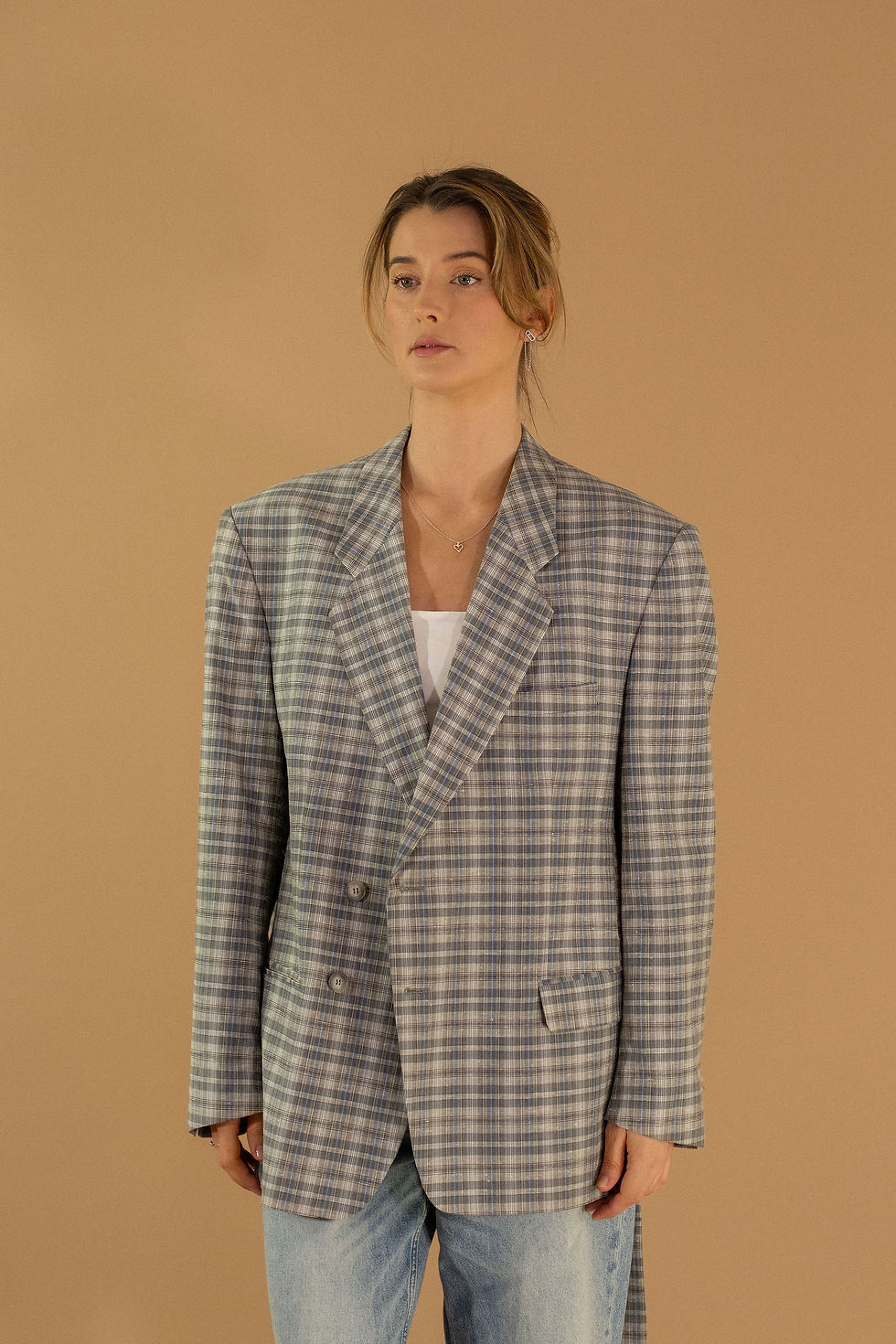 Thumbnail: Open Back Detail Suit Jacket