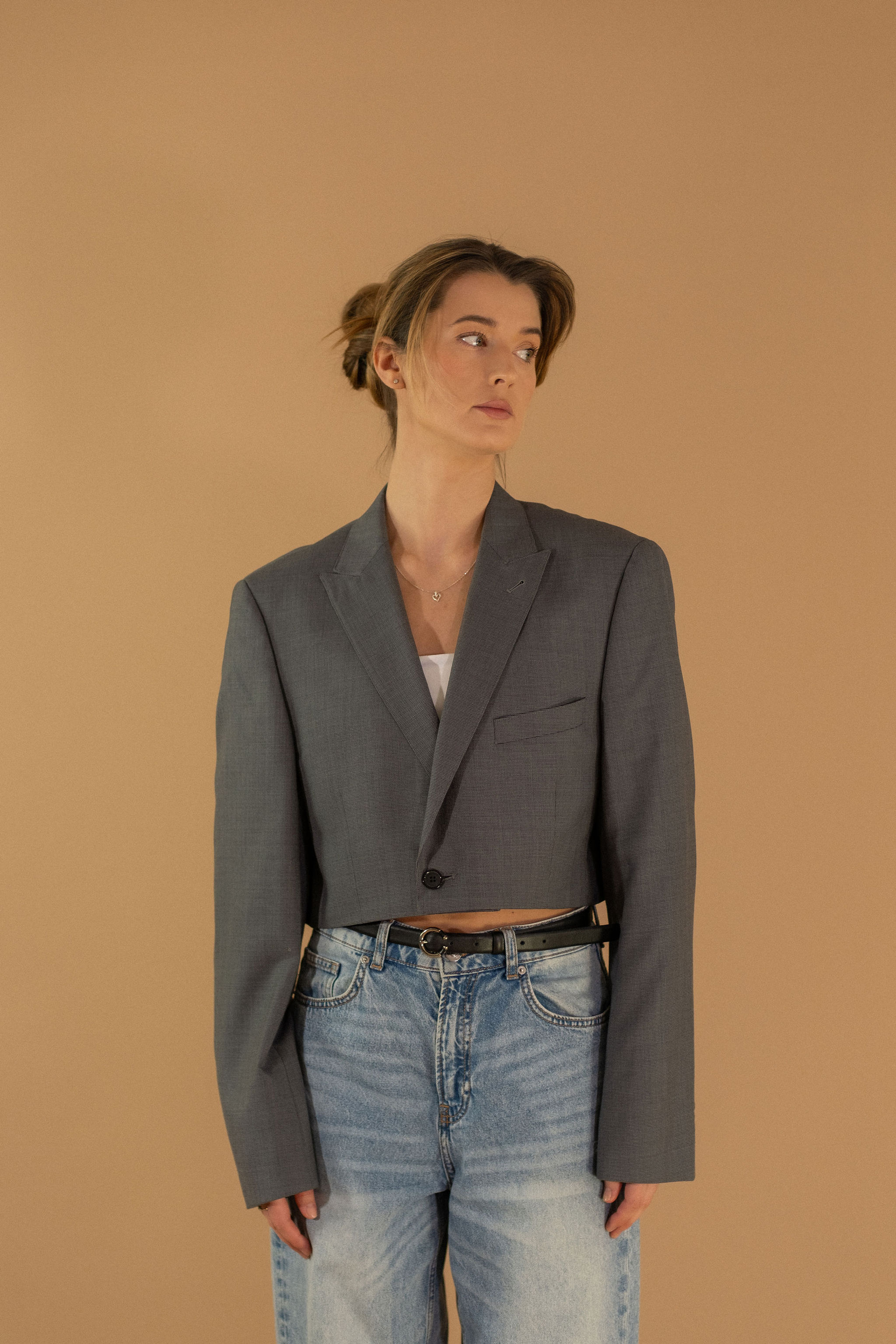 Reworked Vintage Jacket | Minimal Grey