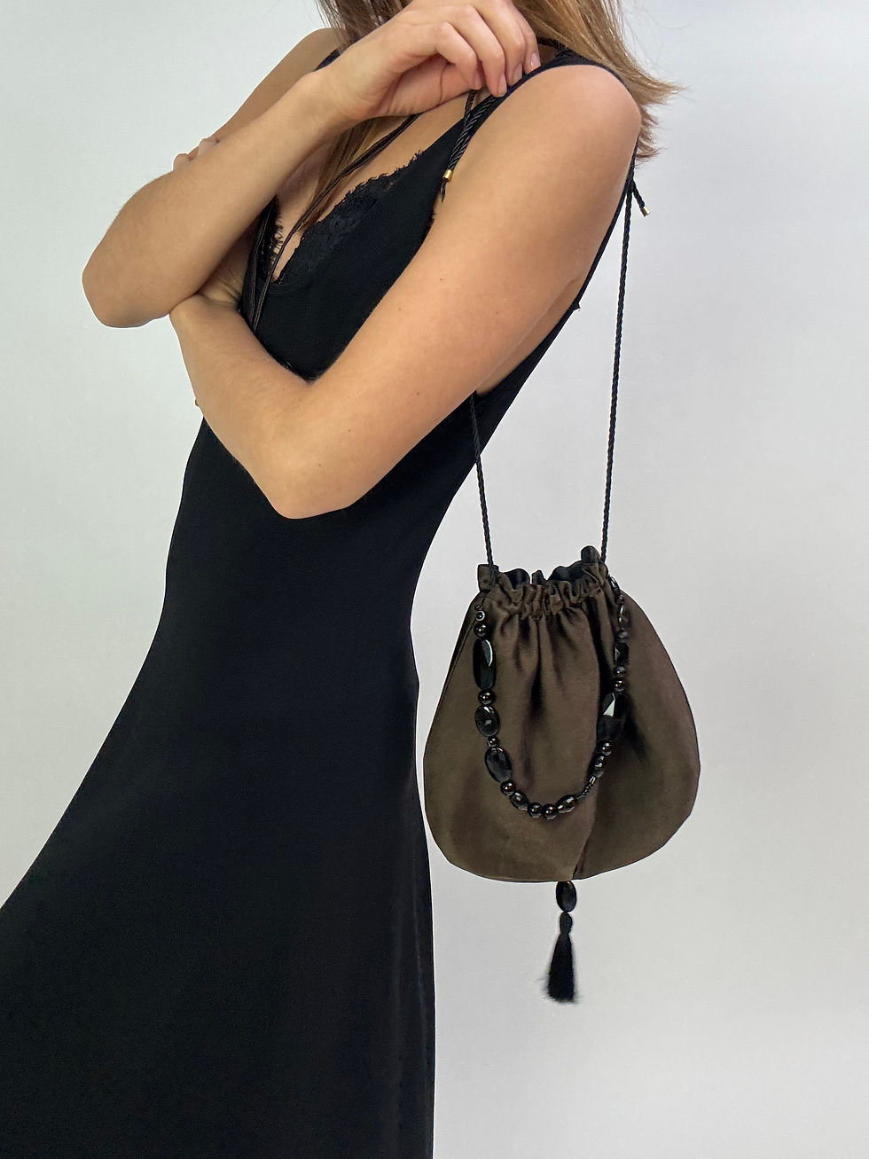 Thumbnail: Silk Pouch Bag Tassel