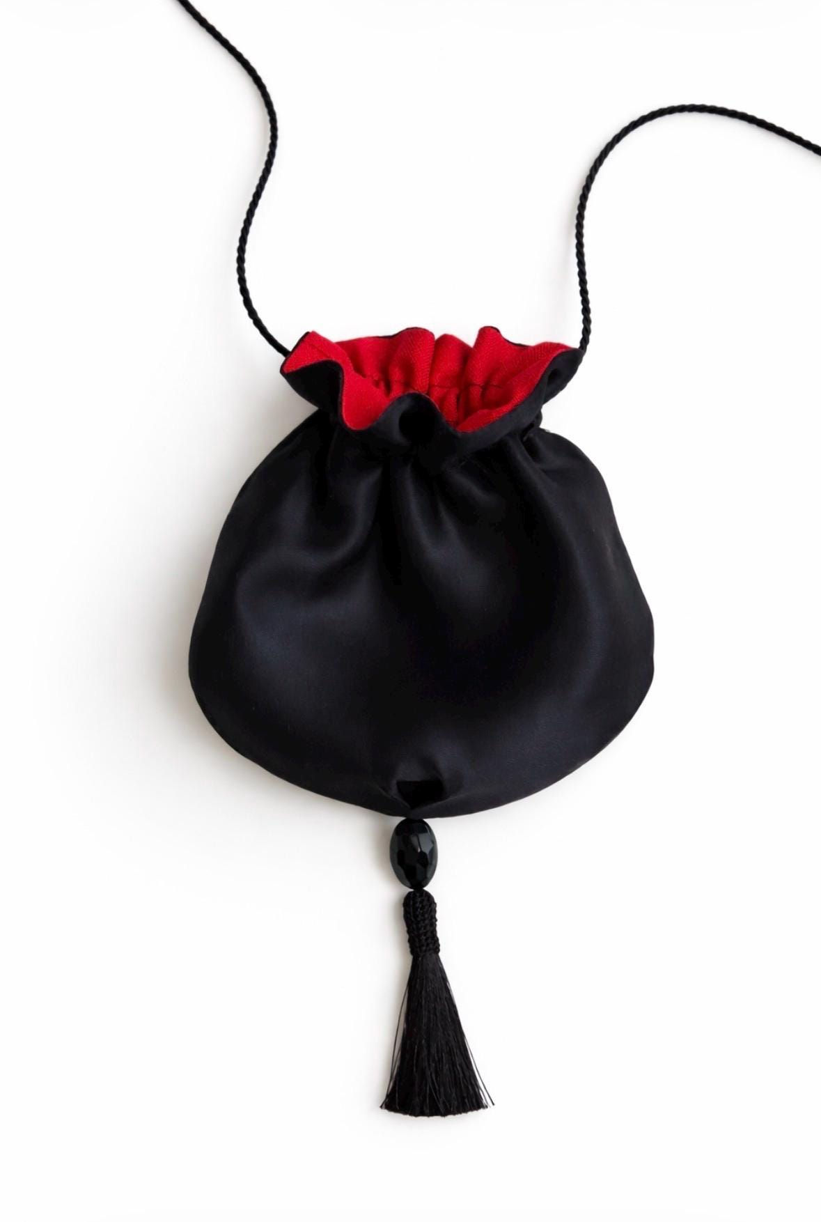 Silk Pouch Bag Tassel