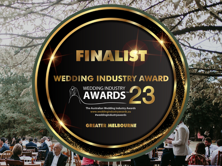 Greater Melbourne Wedding Industry Awards 2023 Finalist