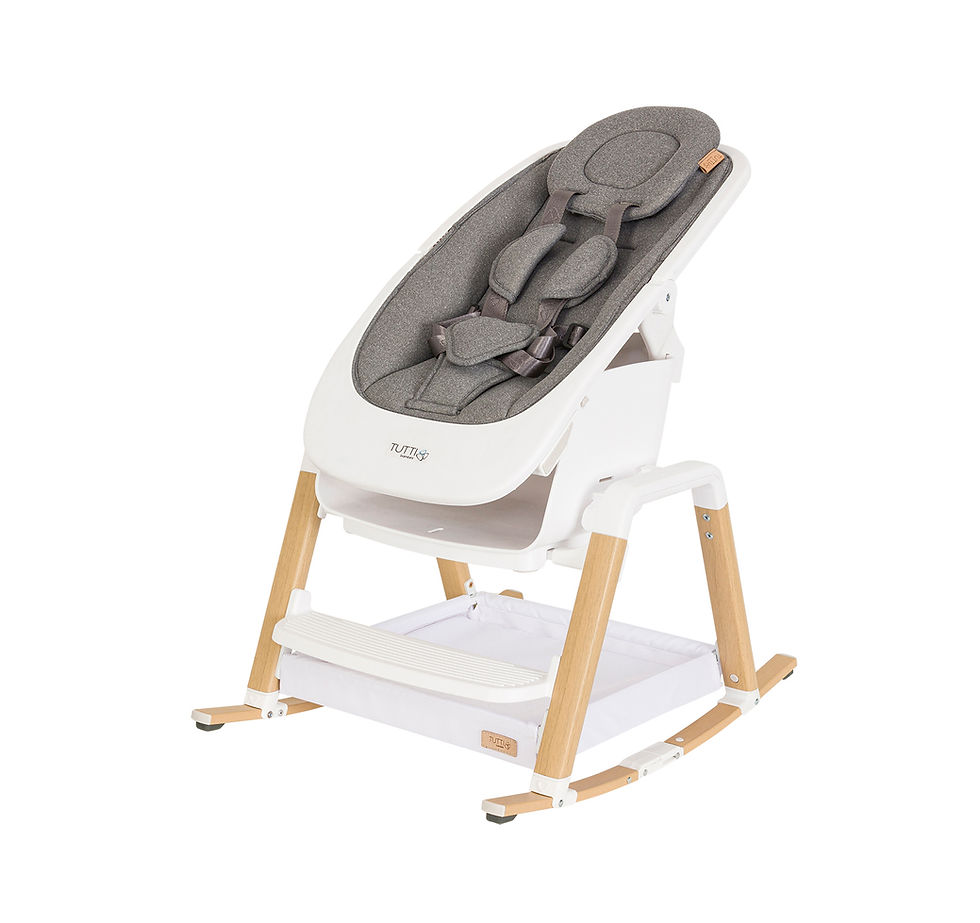 Miniatura: Set NOVA - silla+mecedora - BLANCO