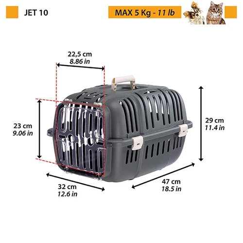 Ferplast JET 10 pet carrier | Out of the dog box