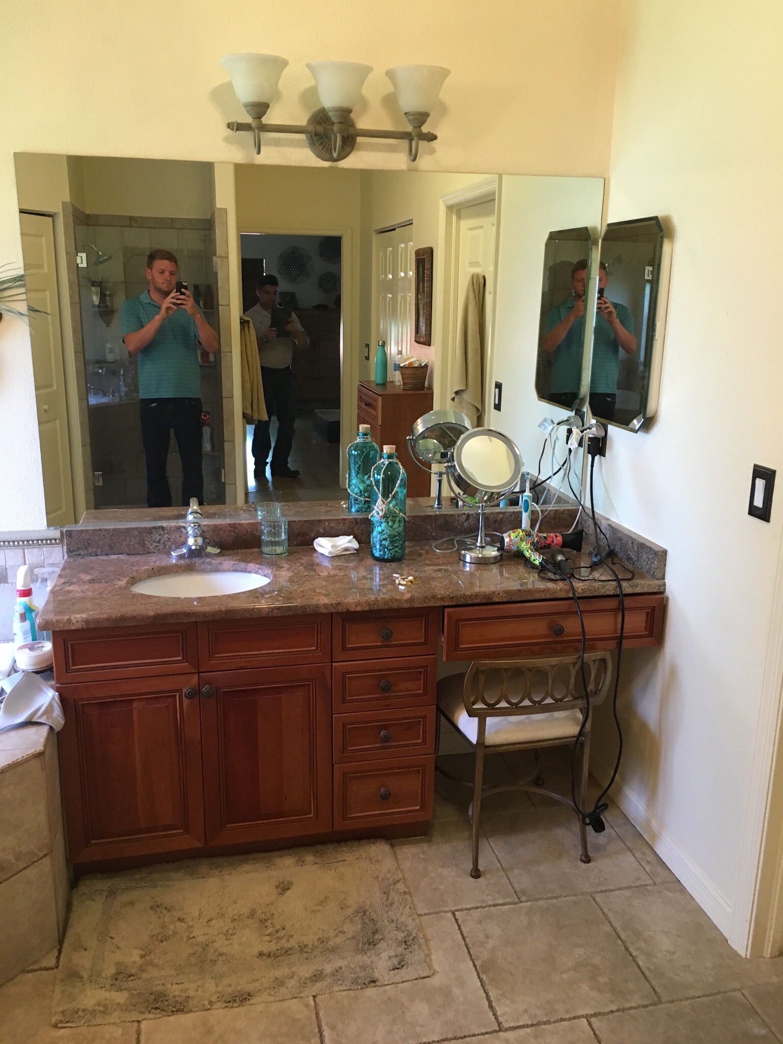 master vanity before