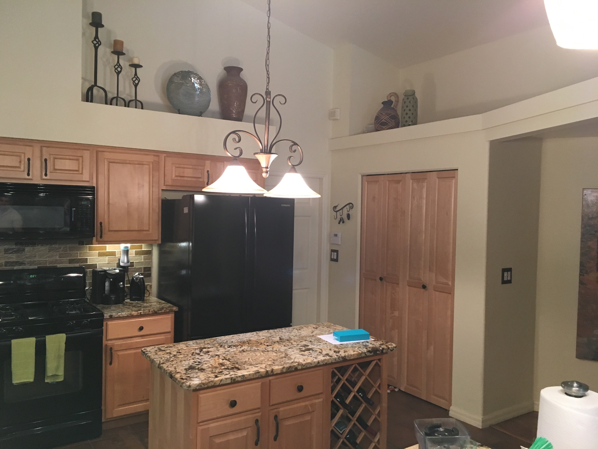 kitchen island before
