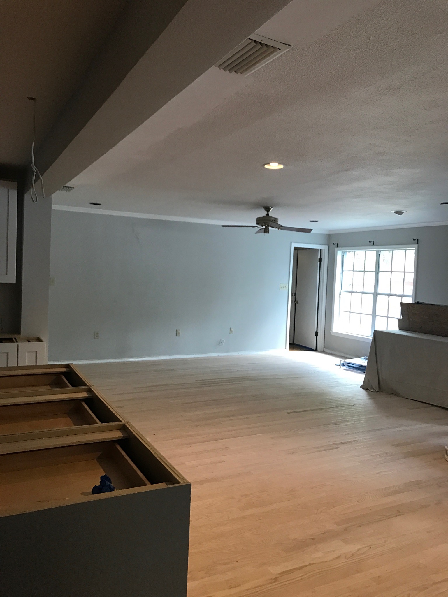 wood floors to be stained