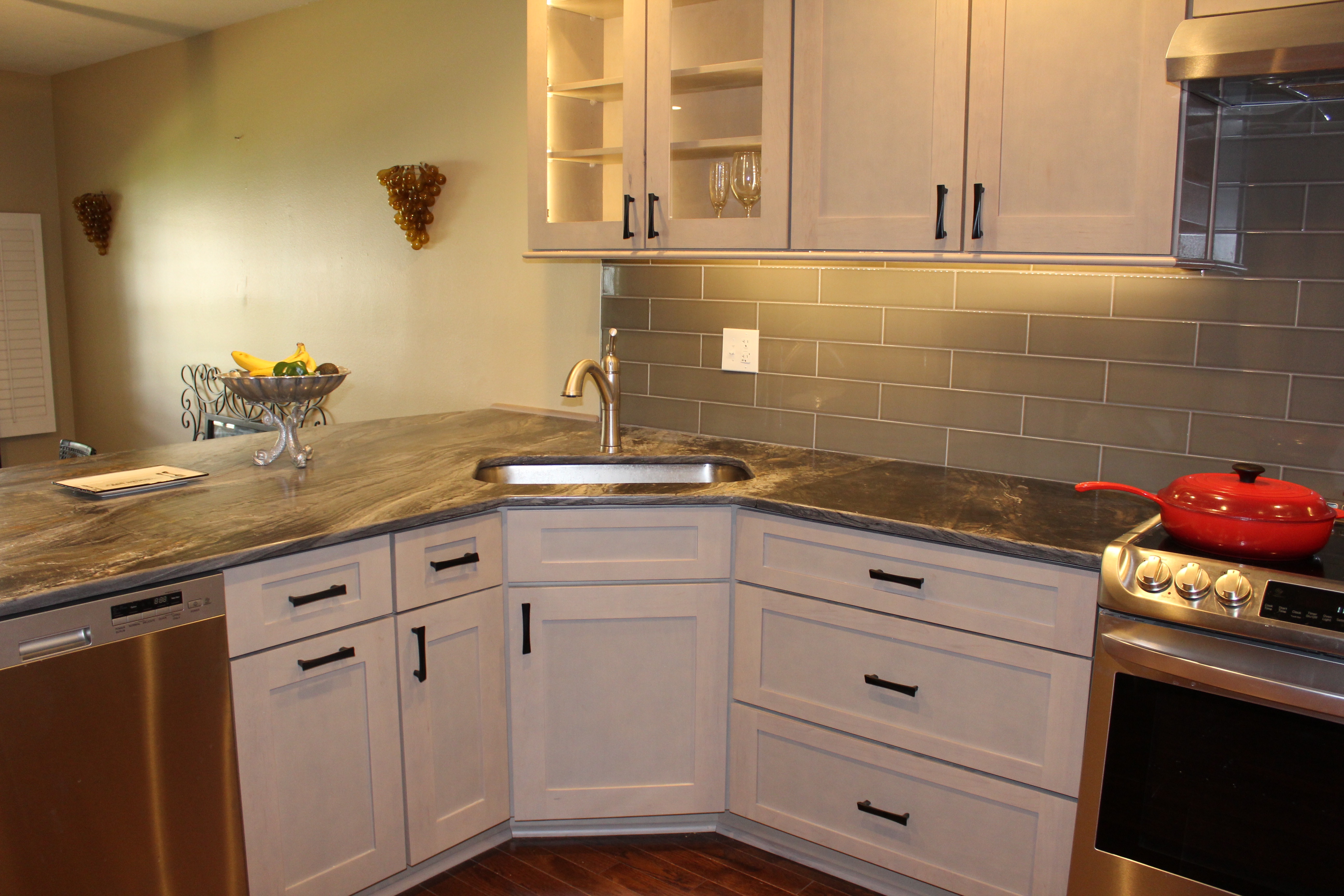 bar/kitchen area after