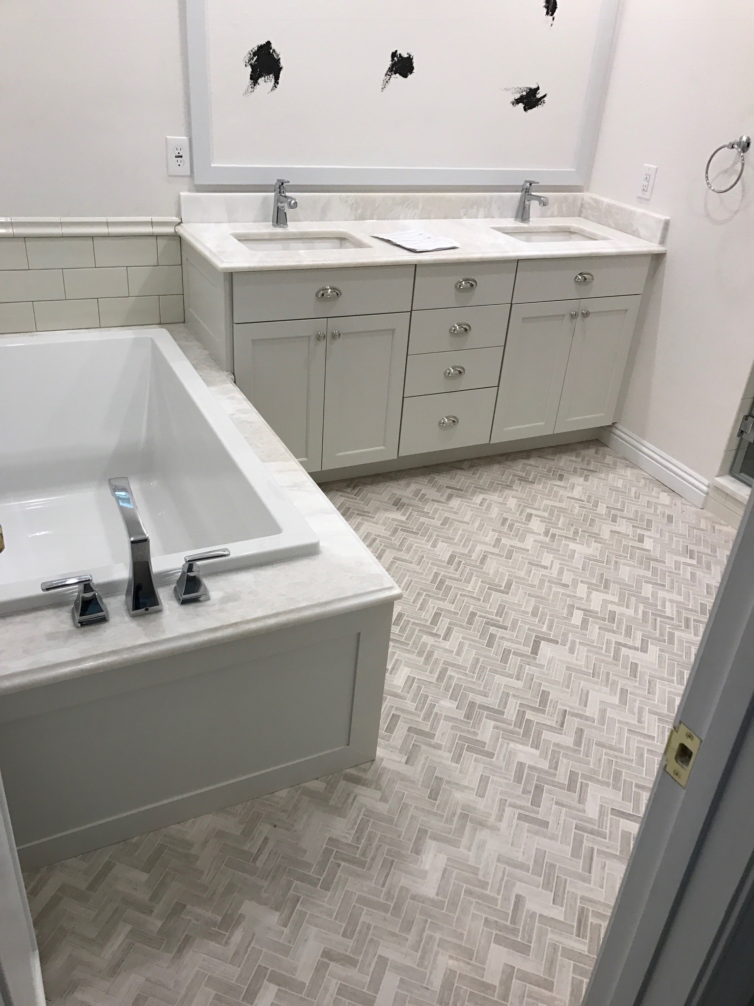 tub installed