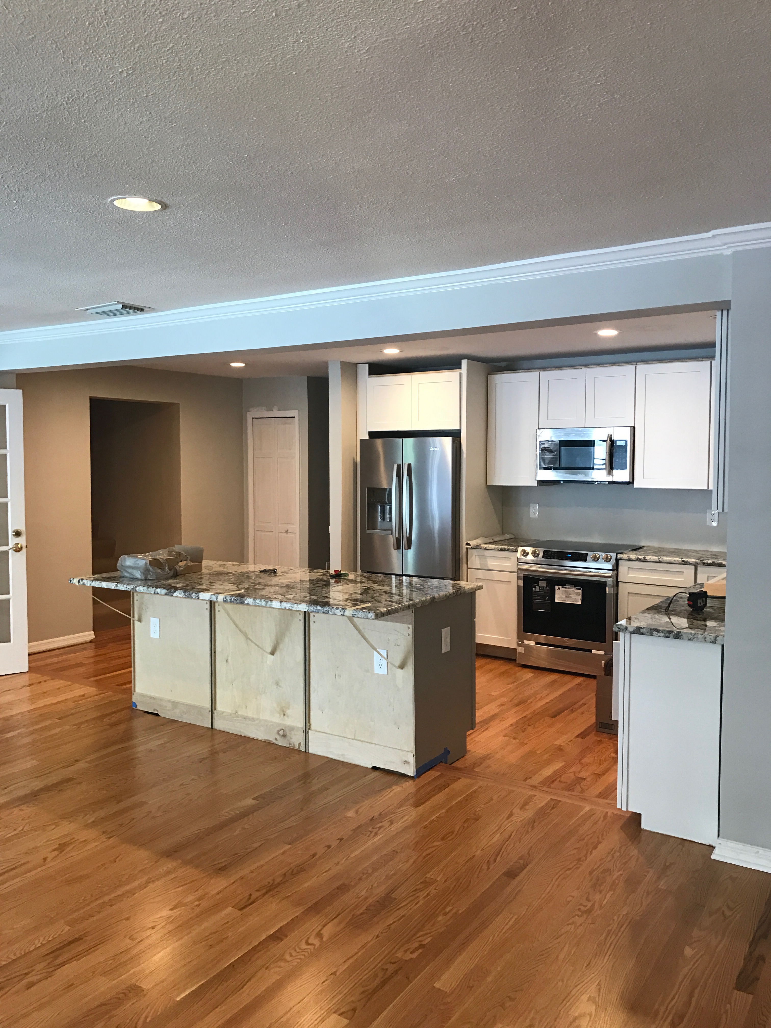 new cabinet/island bar