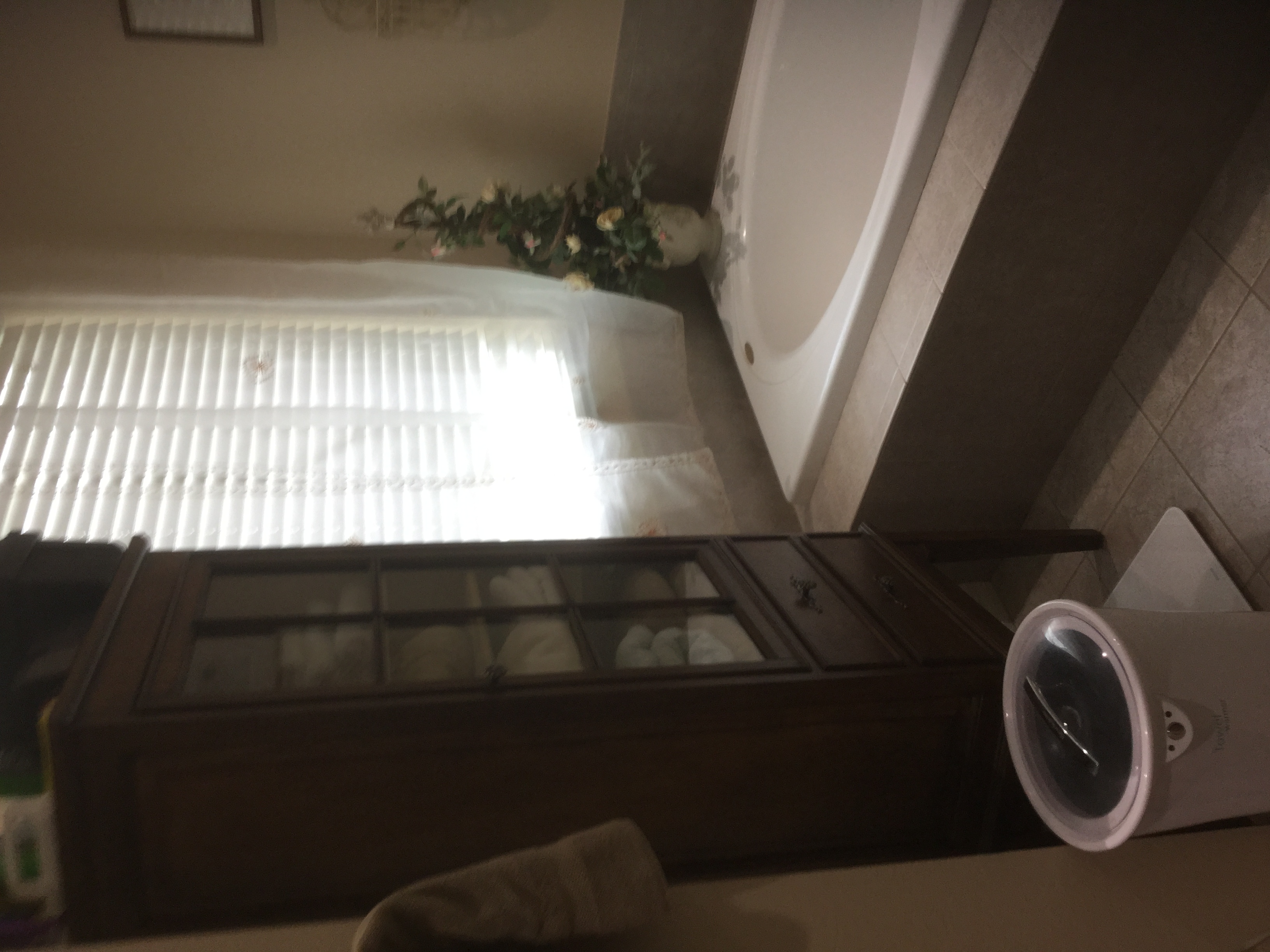 Tub before w/ cabinet
