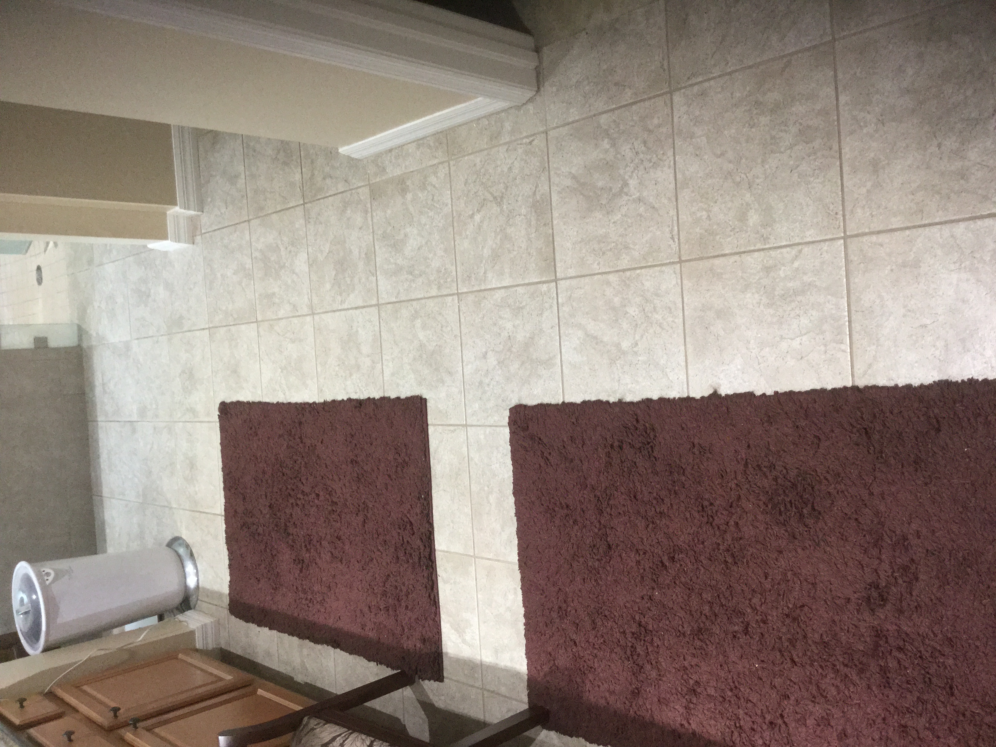 Tile floor before