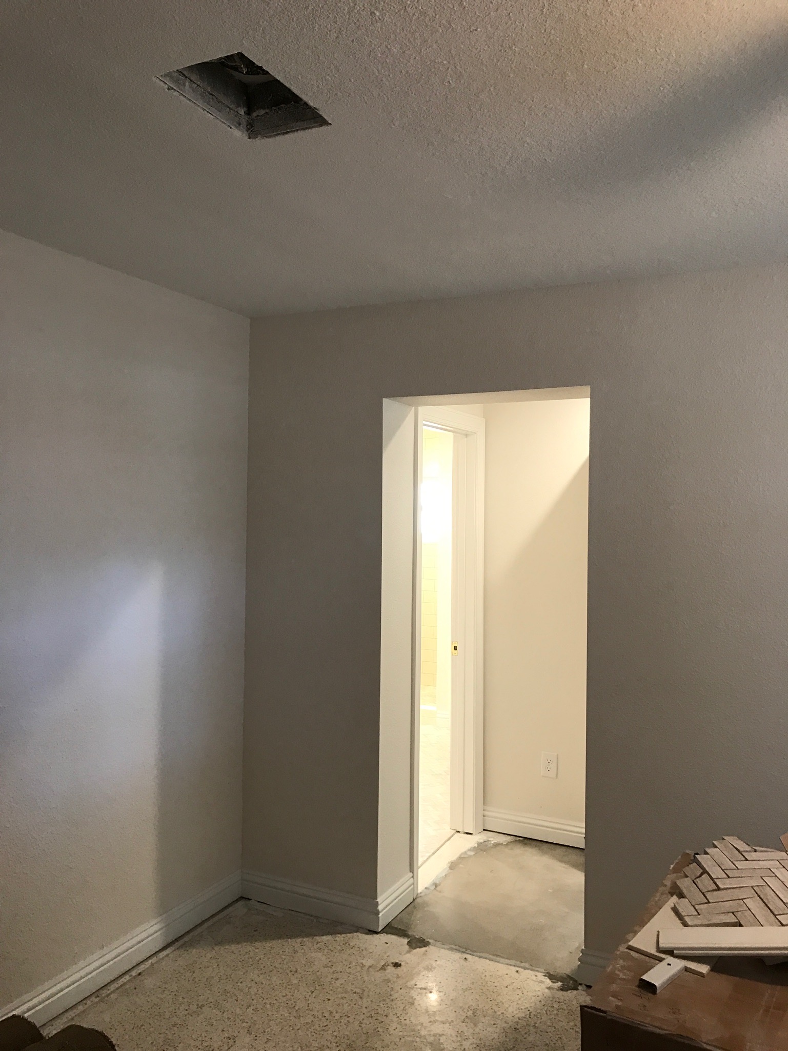 paint/baseboard existing room