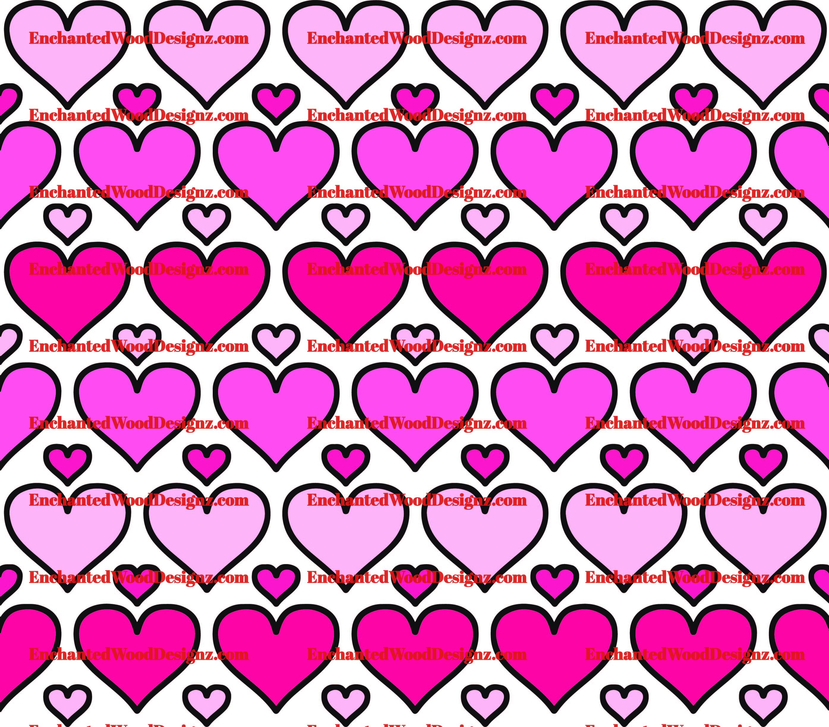 Hearts Galore Glitter Burst - No Color