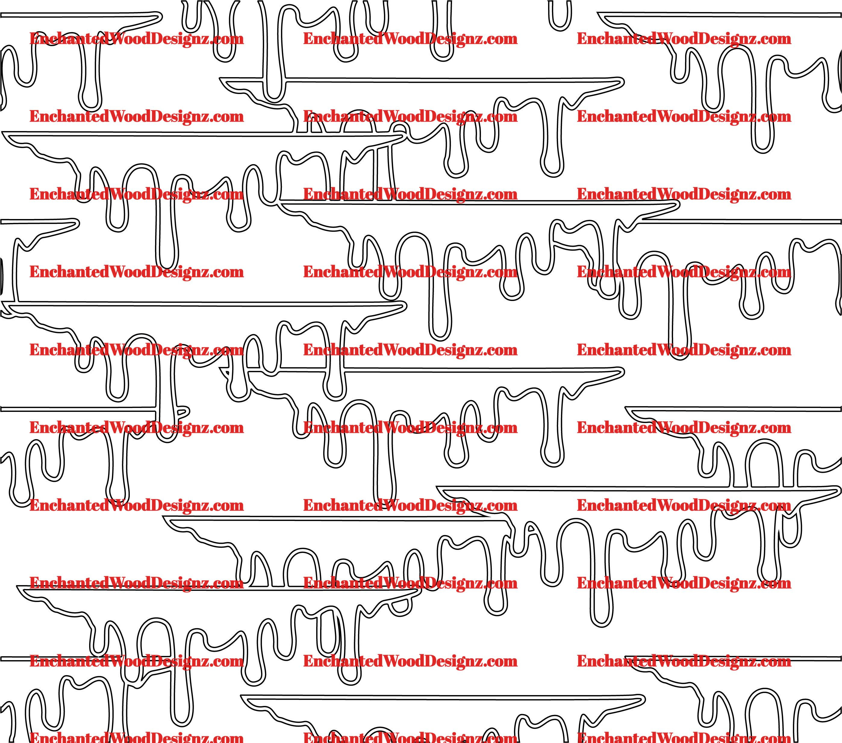 Dripping blood Glitter Burst