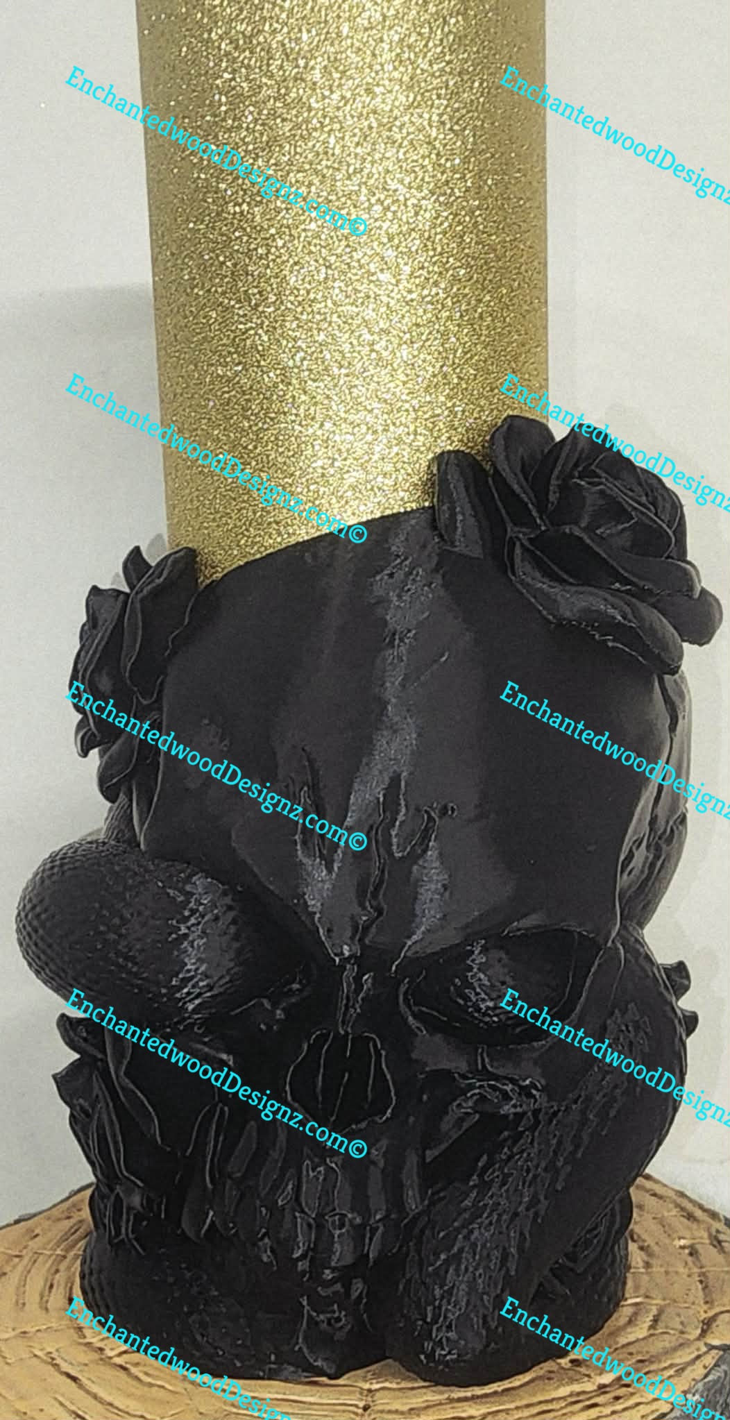 Skull, Roses, Snake hugger