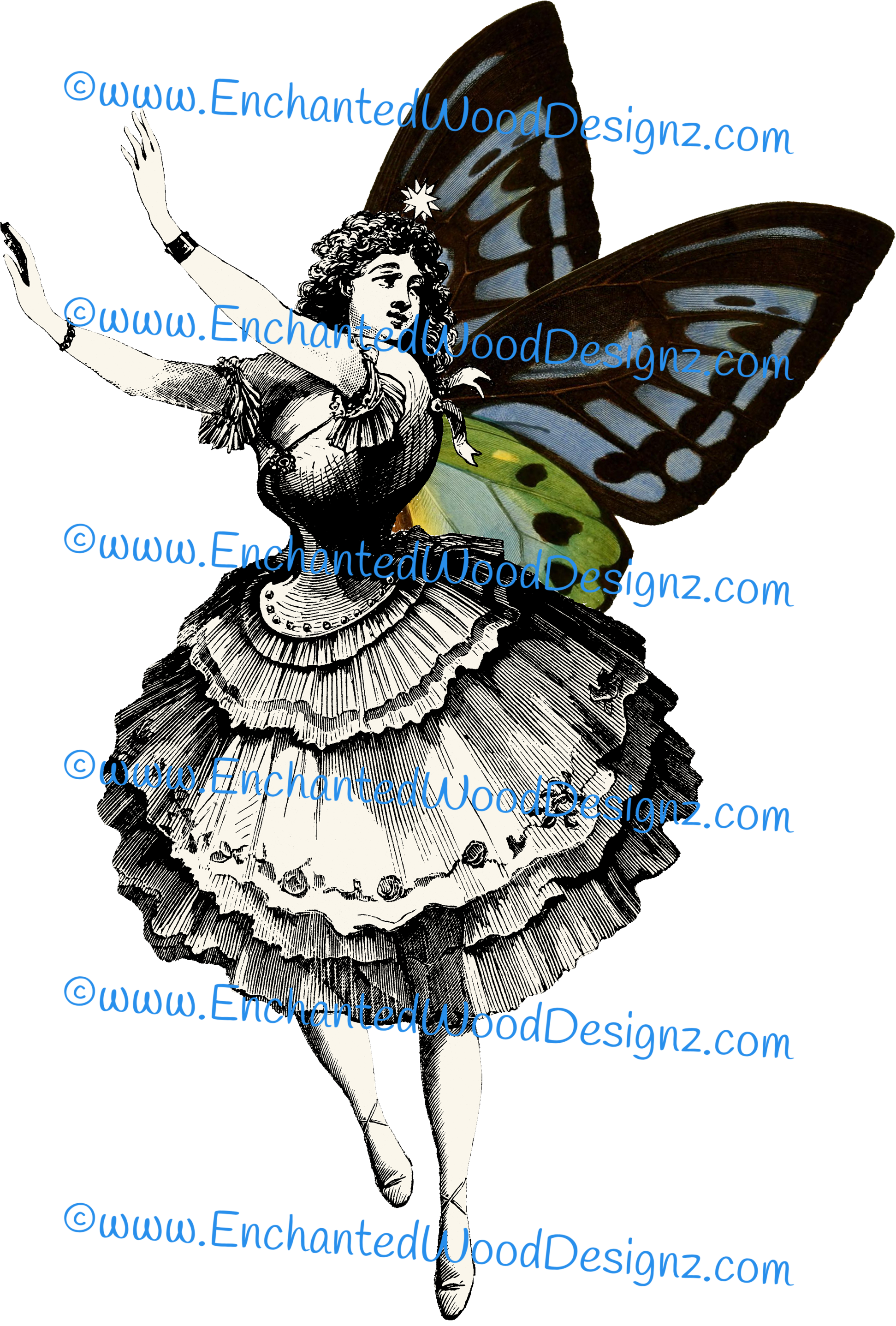 Art Deco Butterfly Simple Applique