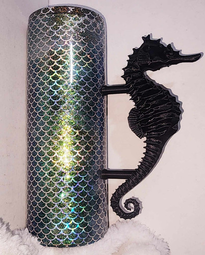 Sea Horse Teal Top Handle