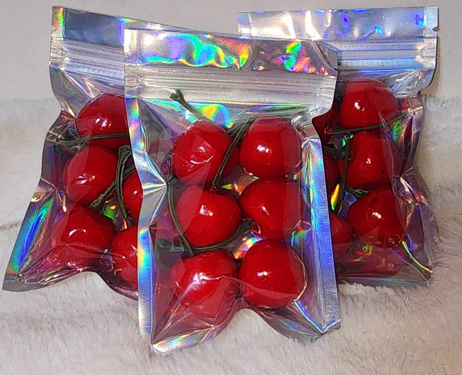 Cherries for Tumbler topper/Mixed media