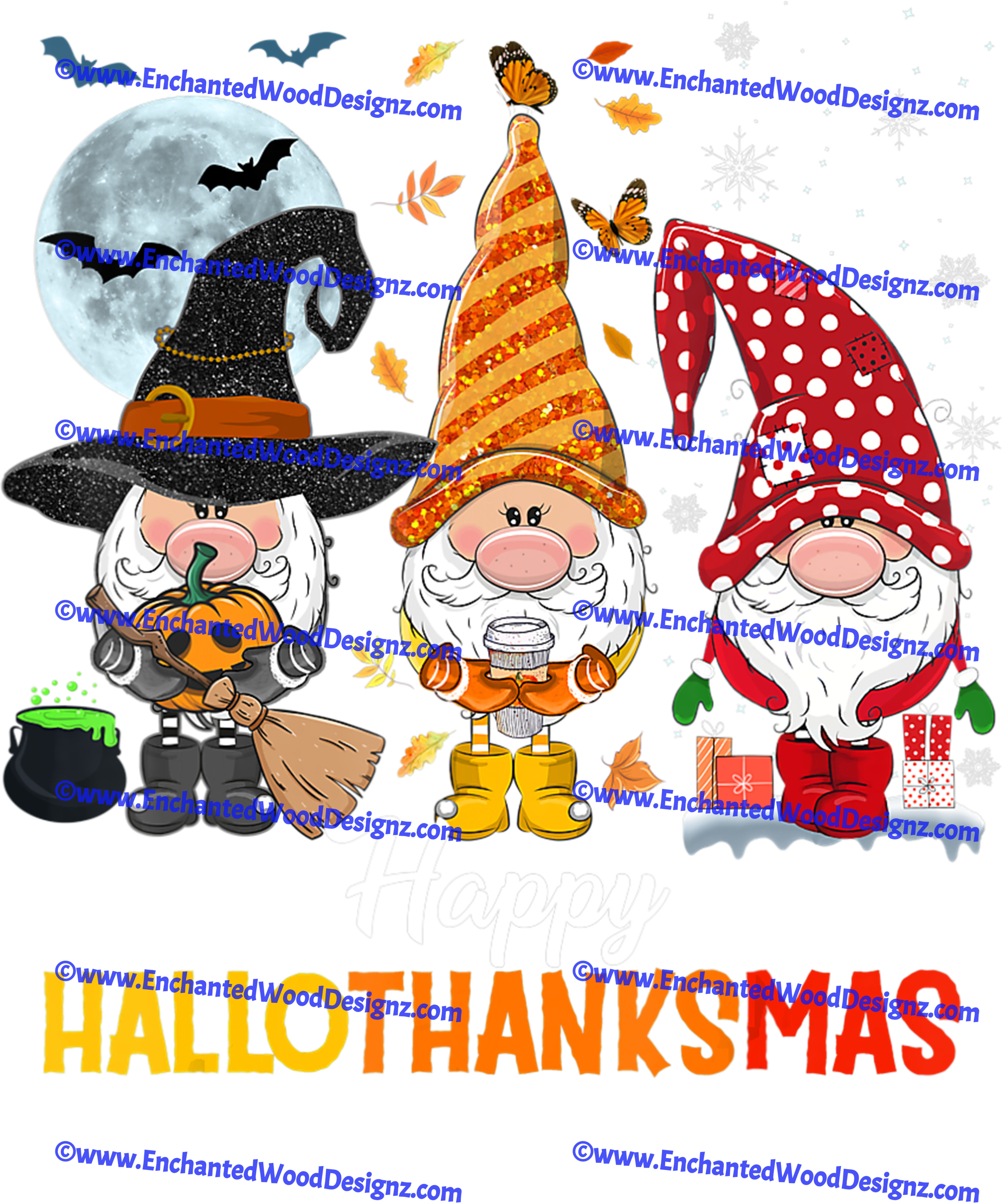 HalloThanksMas Gnomes