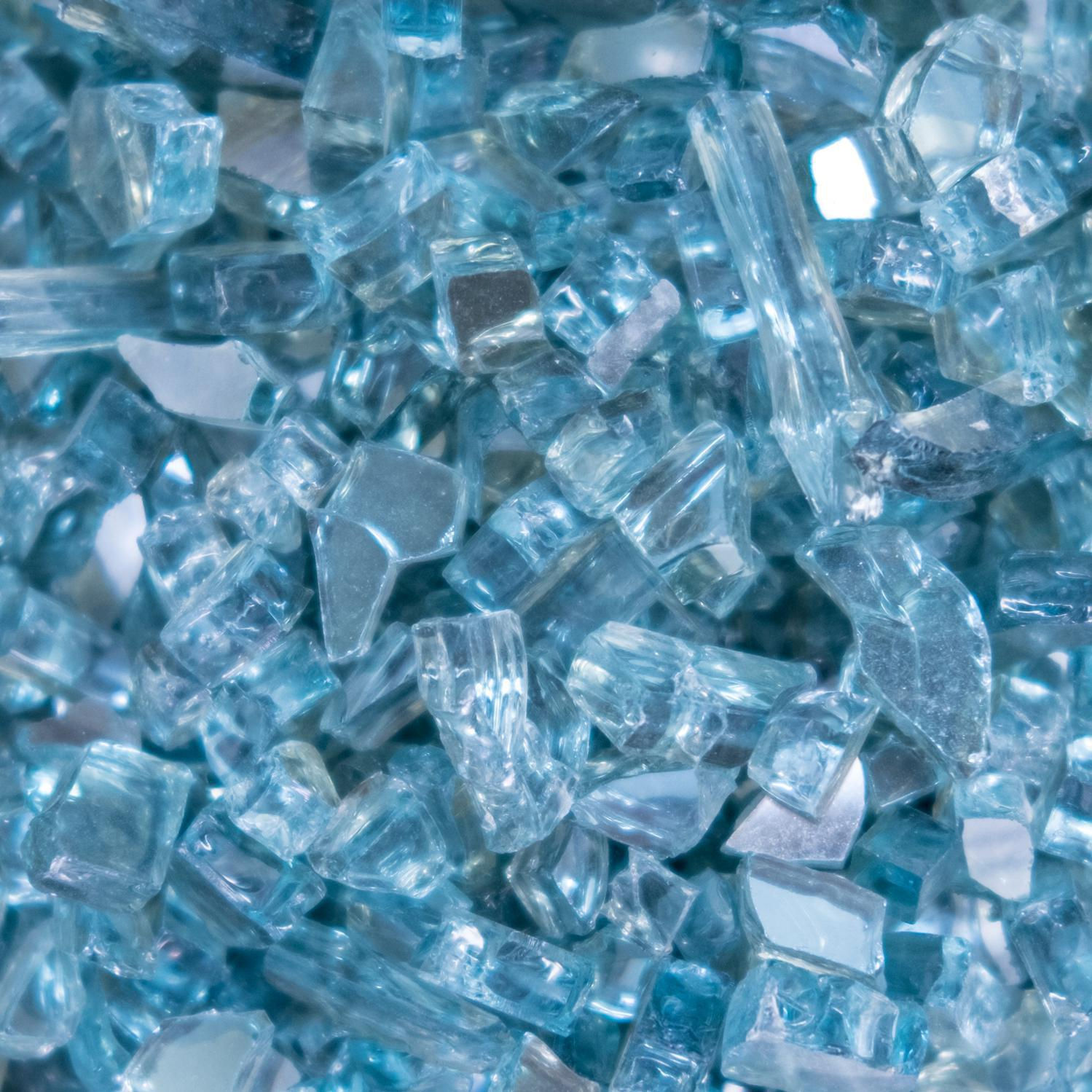 1/4 inch - Reflective Polar Blue Glass