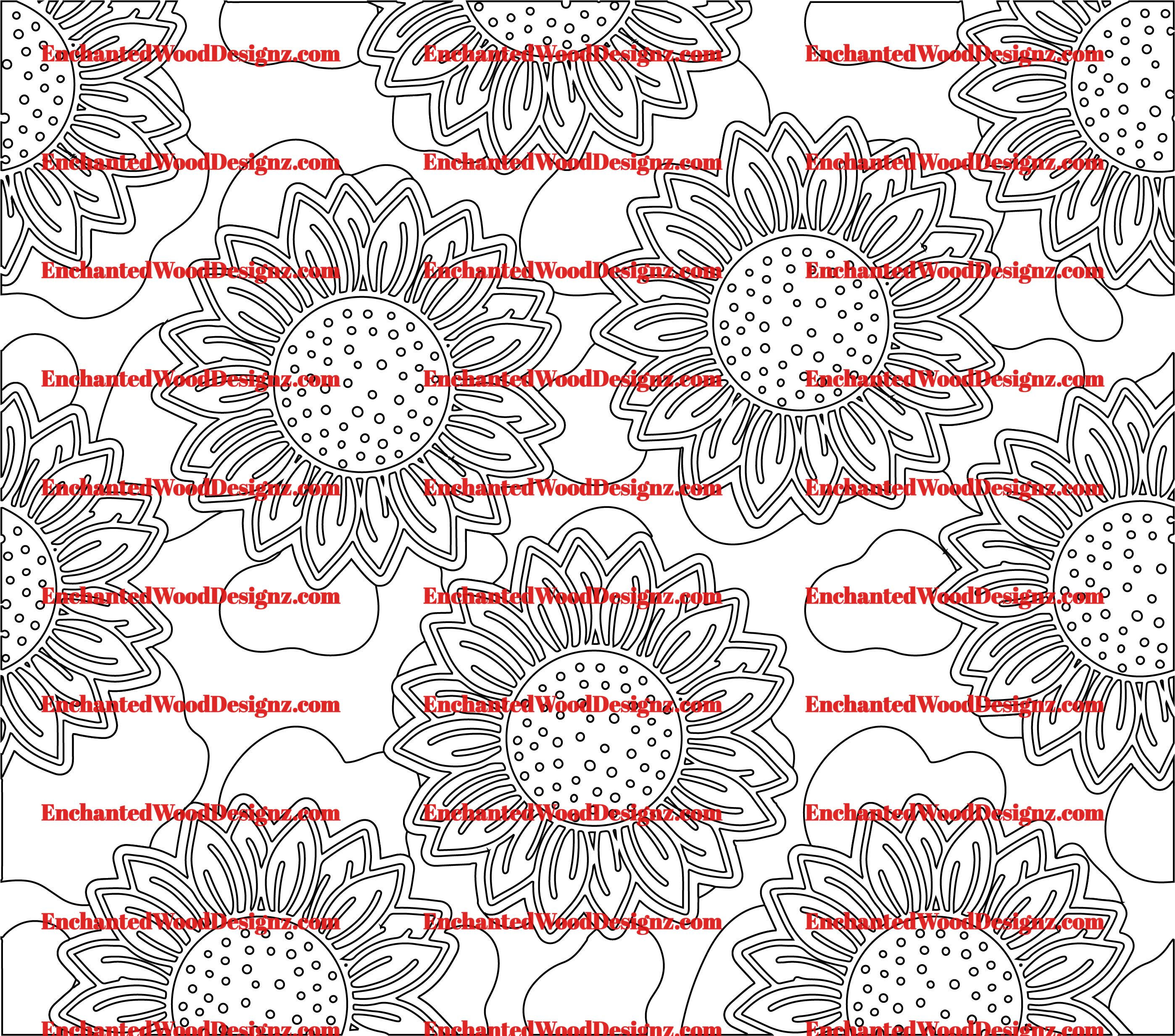 Sunflower Cow Print - 3 layers