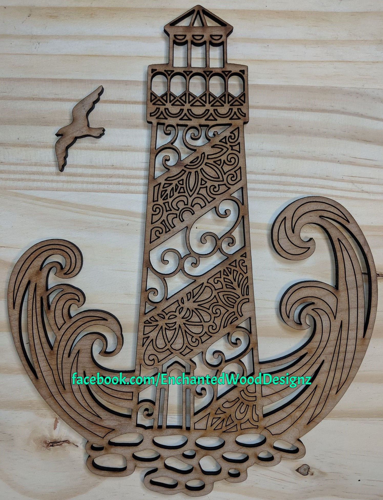 Lighthouse w/ Seagull