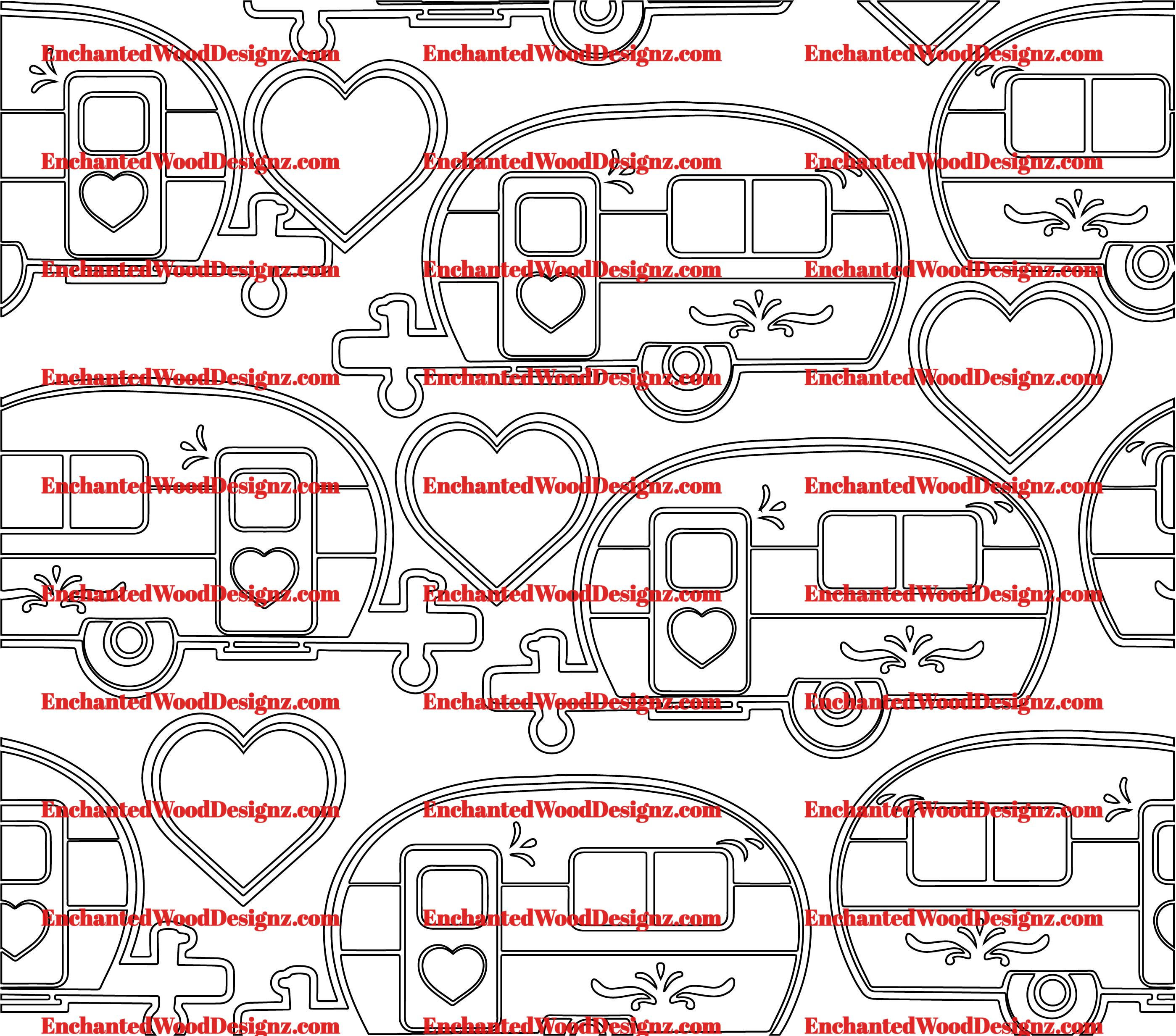 Camper Glitter Burst