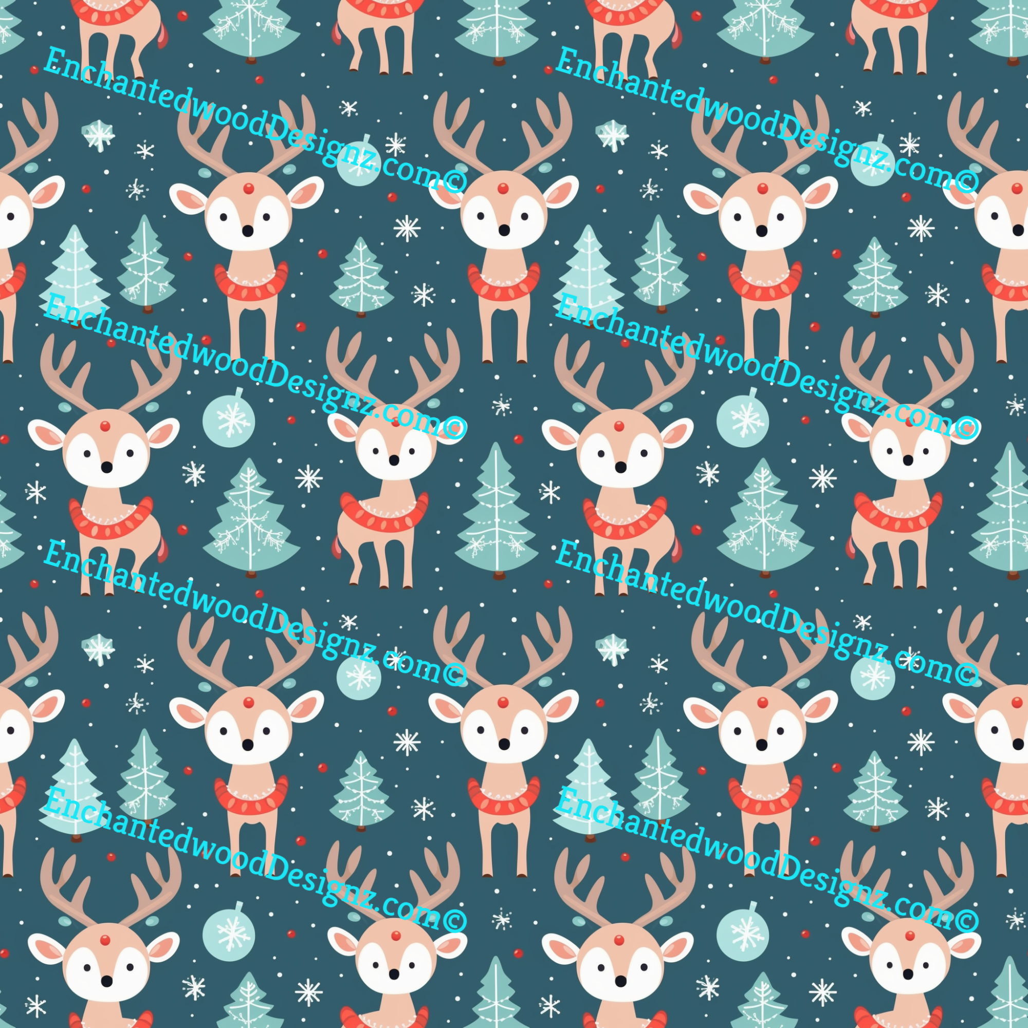 Carton Deer Seamless