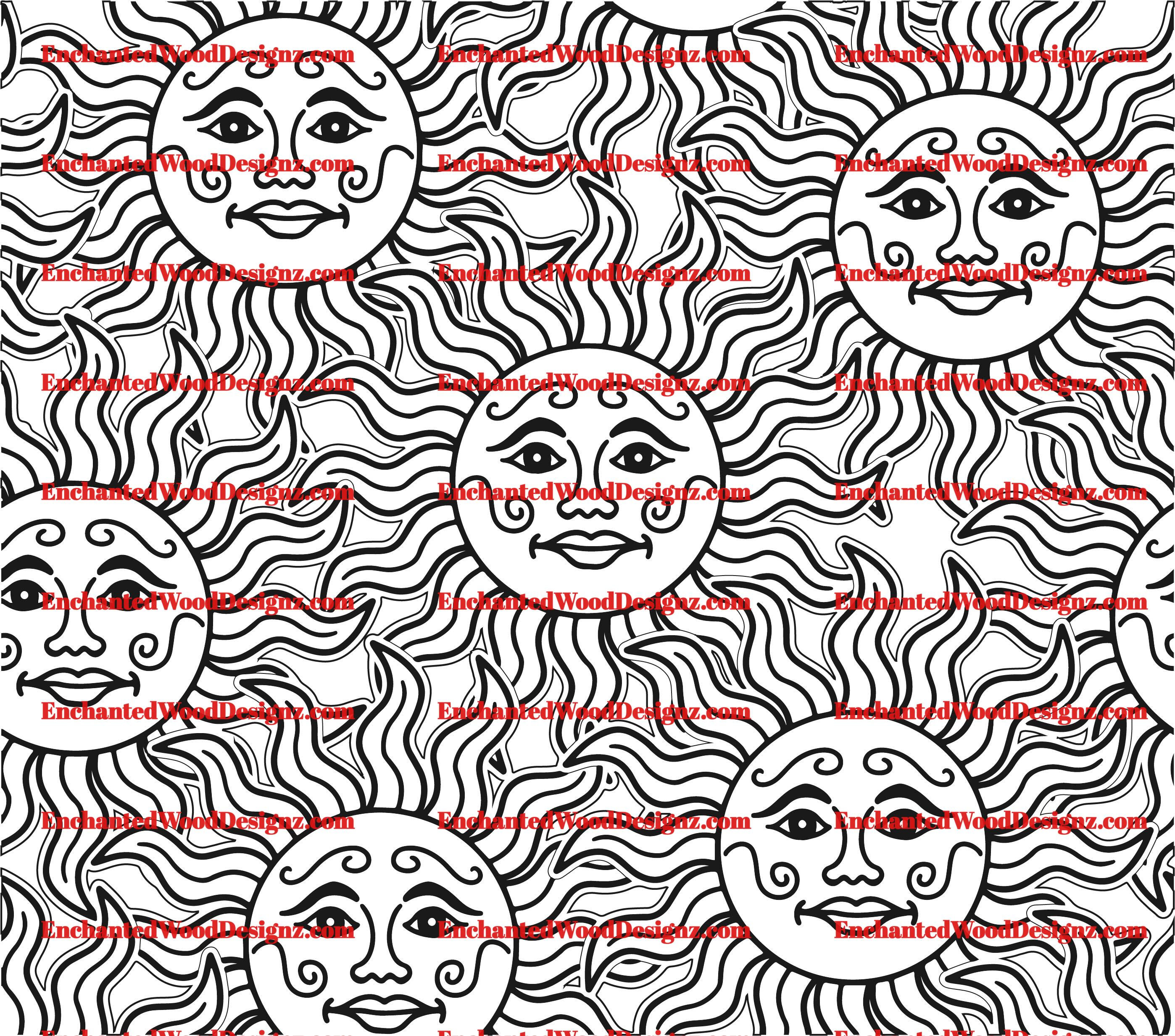 Sun Glitter Burst - 3 layers