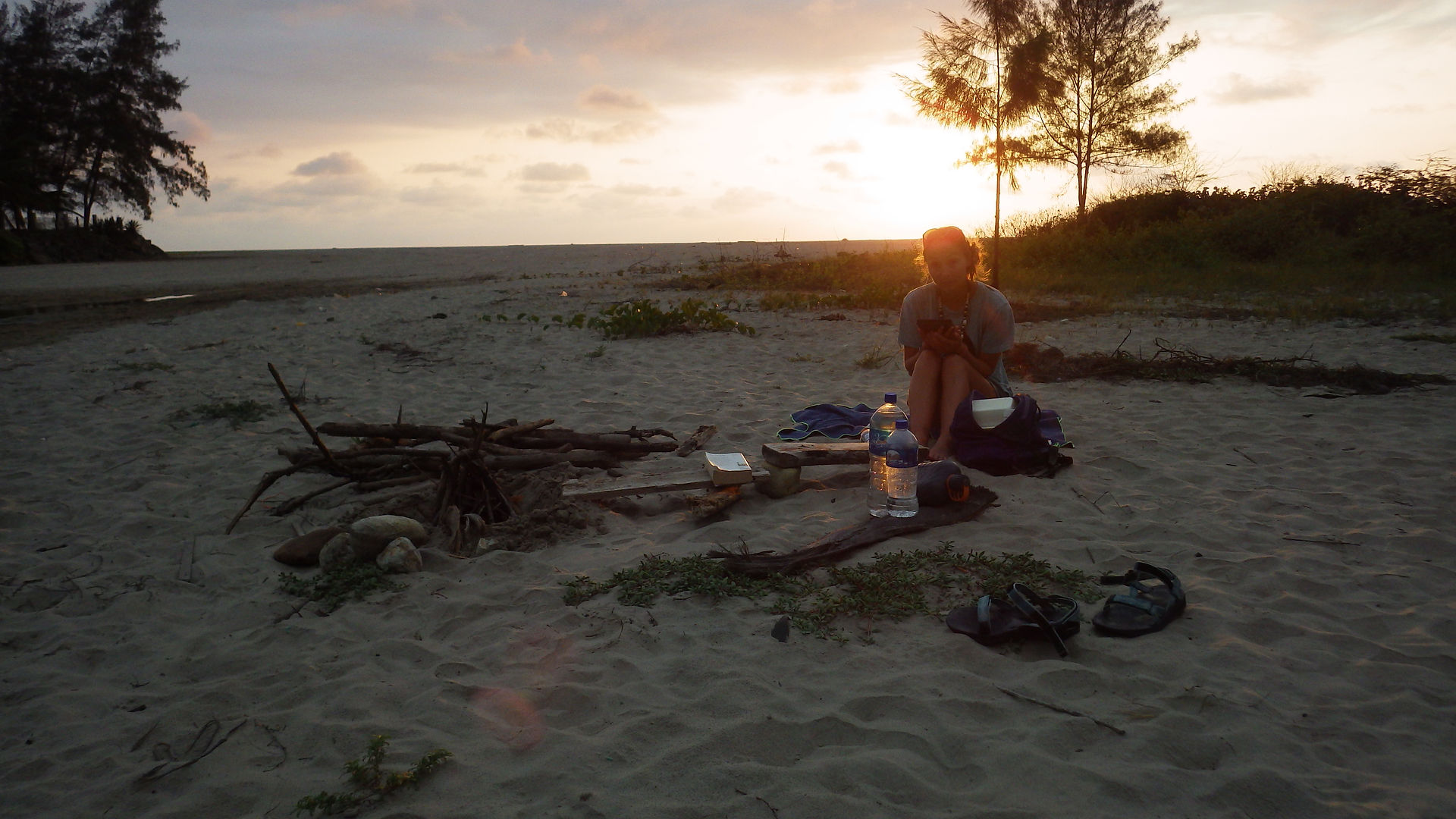 camping sauvage - Olon