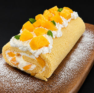 Mango Swiss Roll Cake
