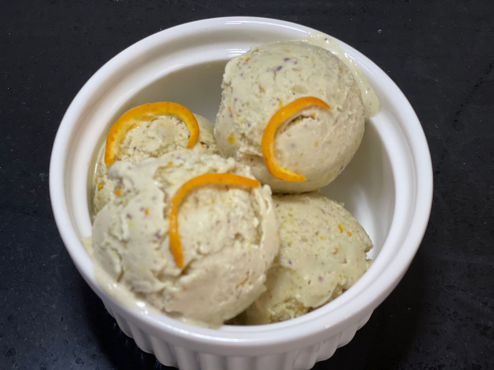 Middle Eastern Pistachio, Honey and Orange Blossom Ice Cream