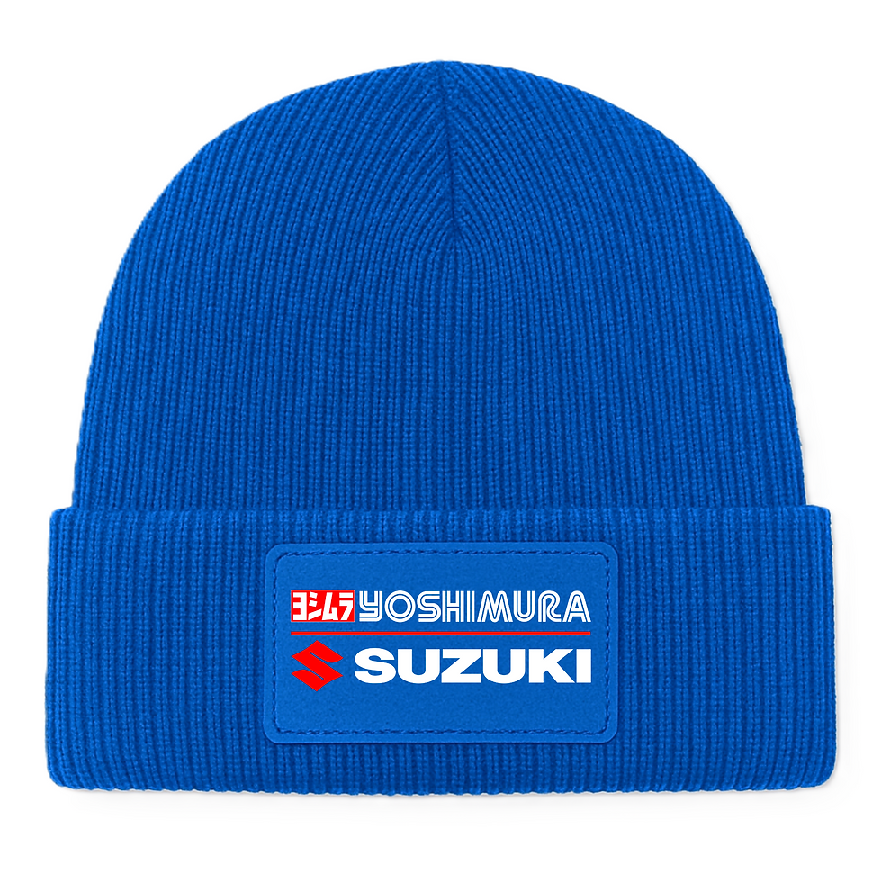 Yoshimura Suzuki Split Beanie royal blue