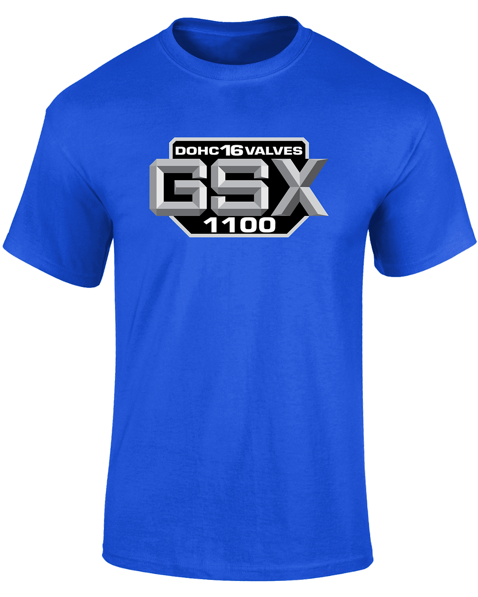 Thumbnail: Suzuki GSX1100 Side Panel T-shirt royal blue