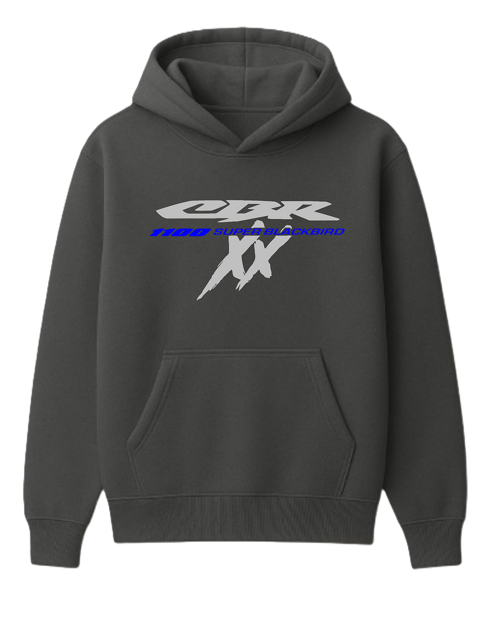 Thumbnail: Honda CBR1100XX Super Blackbird hoodie charcoal