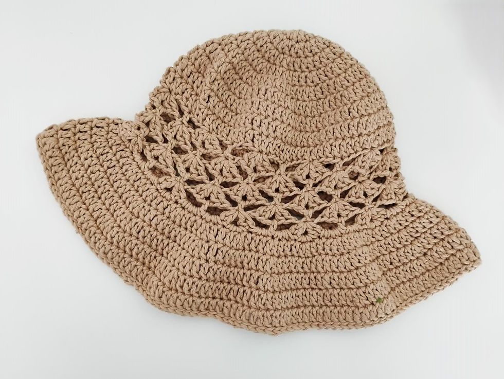 Miniatura: Schema Uncinetto Cappello Secchiello Bucket Hat Estivo - PDF Fai da Te Donna