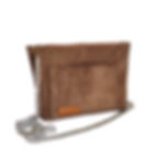 Borsa Tracolla Vera Pelle Scamosciata Marrone - Artigianale Made in Italy