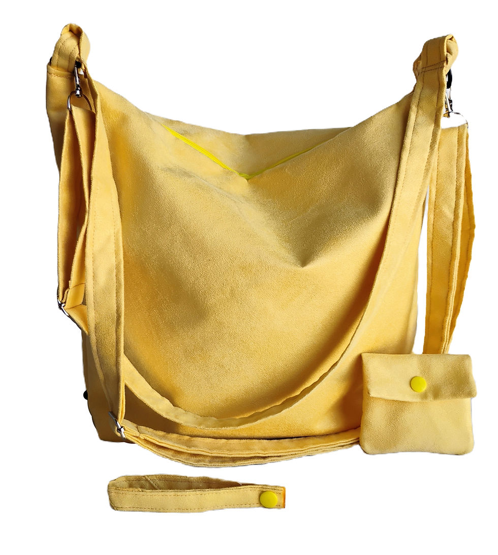 Borsa Convertibile 4-in-1 Giallo - Zaino Antifurto Fatto a Mano Made in Italy