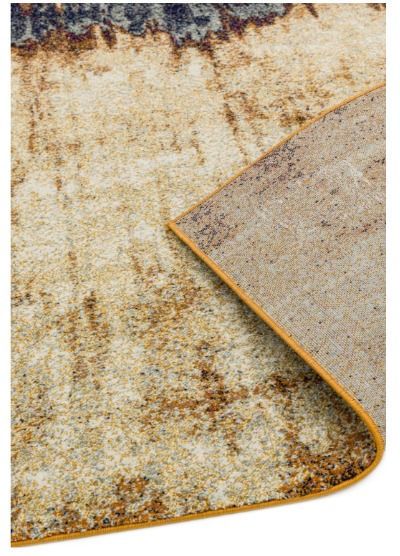 Thumbnail: Nova Distress Modern Rug Orange NV04 Backing View