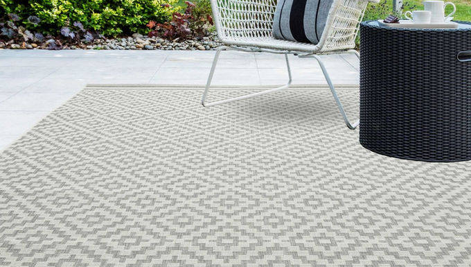 Patio Diamond PAT11 Grey Outdoor Rug
