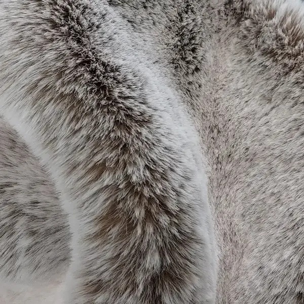 Thumbnail: Cappuccino Brown Faux Fur Fabric Sample