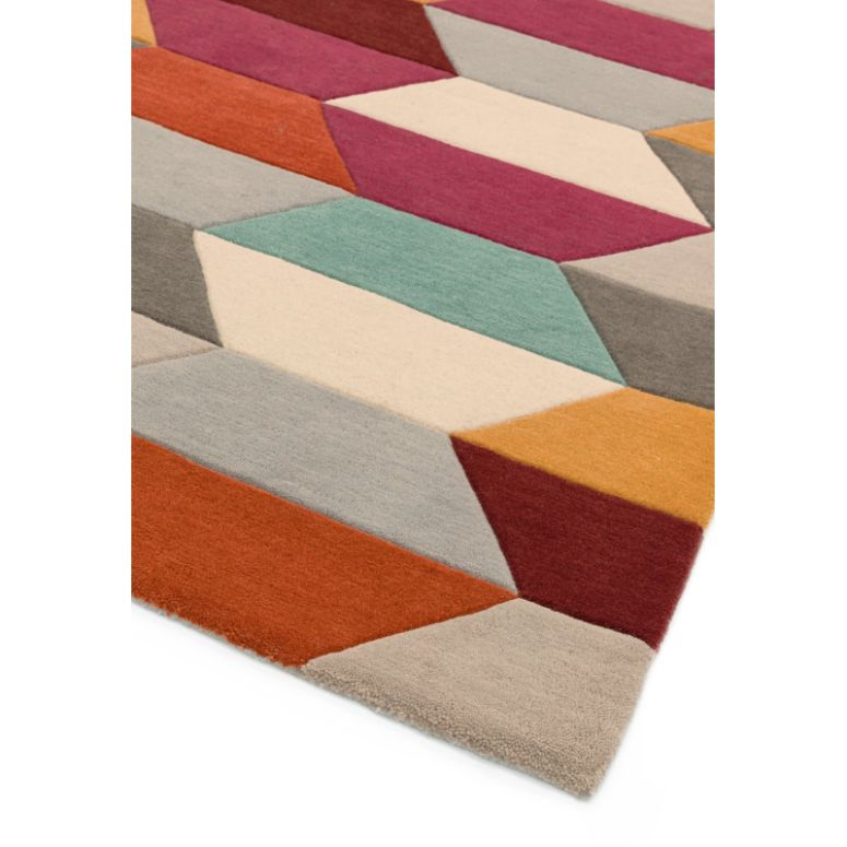 Thumbnail: Funk Honeycomb Modern Geometric Rug Detail View