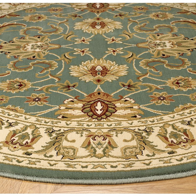 Thumbnail: Kendra Round Rug Aqua 45 L