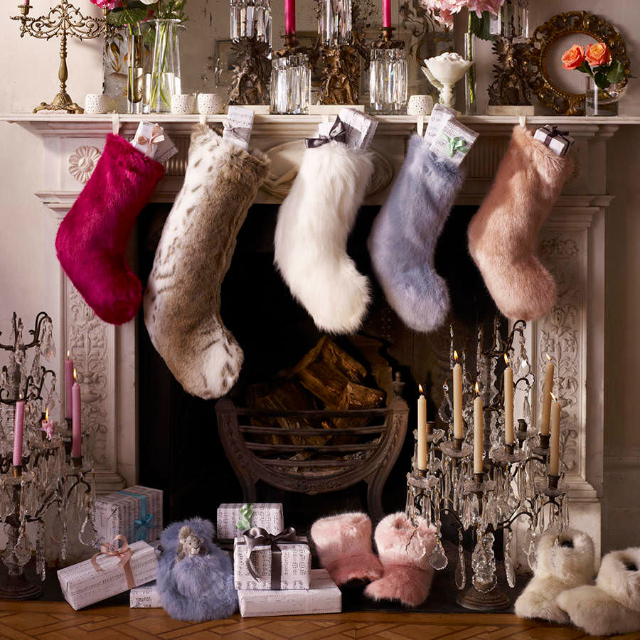 Thumbnail: Lynx Faux Fur Stocking