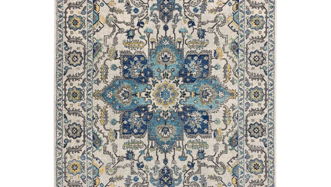 Nova Persian Medallion Rug Blue
