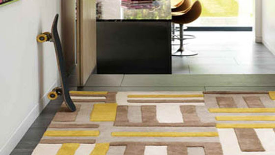 Matrix Code Modern Rug Yellow MAX17