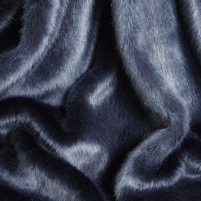 Thumbnail: Midnight Faux Fur Fabric Sample